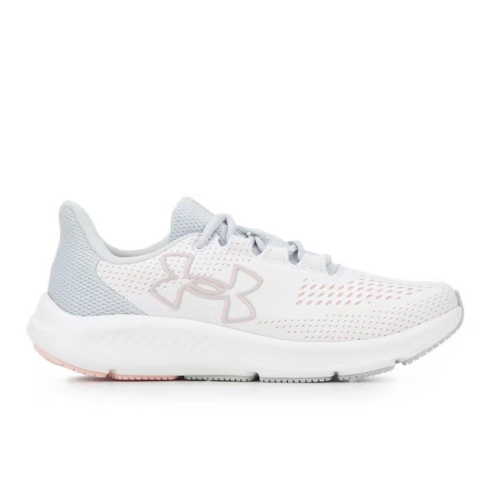 Under Armour® (Women's 7.5 B) Charged Pursuit™ 3 BL Running Shoes - Wt/Gray/Pink